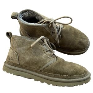 Ugg Neumel olive green suede chukka boots women’s size 8